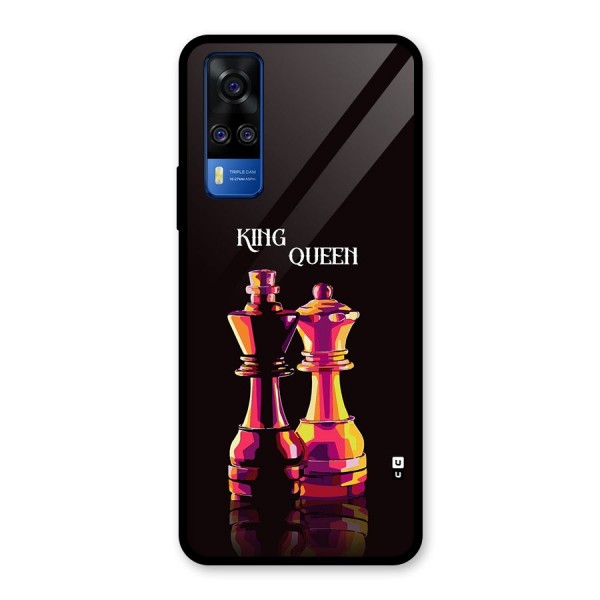 King Queen Glass Back Case for Vivo Y31