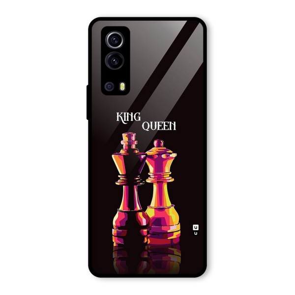 King Queen Glass Back Case for Vivo iQOO Z3