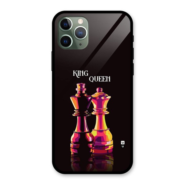 King Queen Glass Back Case for iPhone 11 Pro