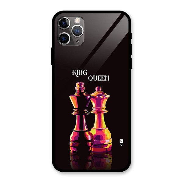 King Queen Glass Back Case for iPhone 11 Pro Max