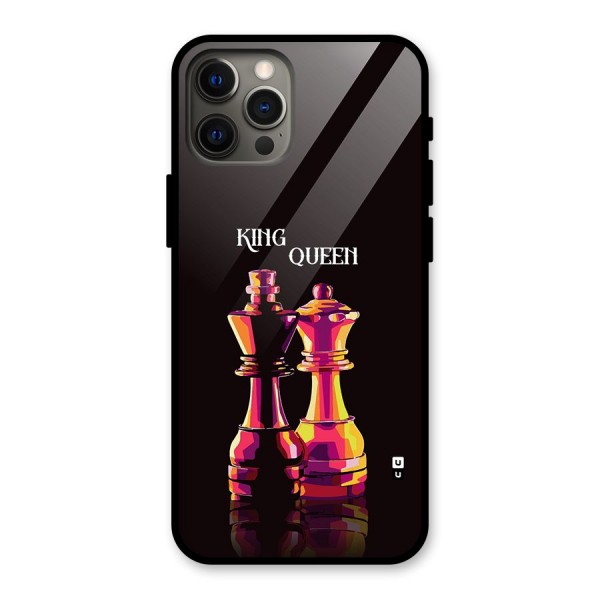King Queen Glass Back Case for iPhone 12 Pro Max