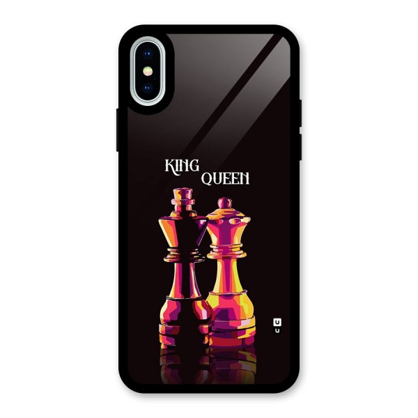 King Queen Glass Back Case for iPhone X