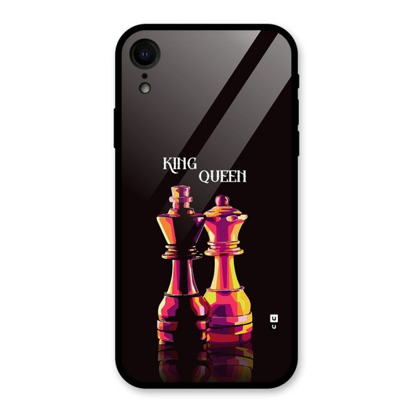 King Queen Glass Back Case for iPhone XR