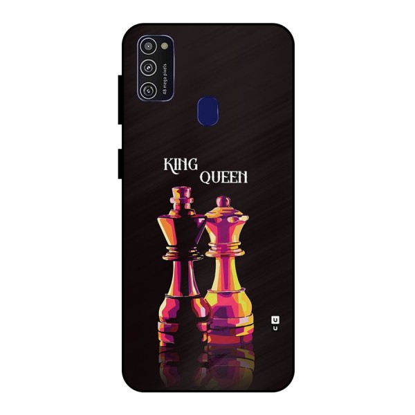 King Queen Metal Back Case for Galaxy M30s