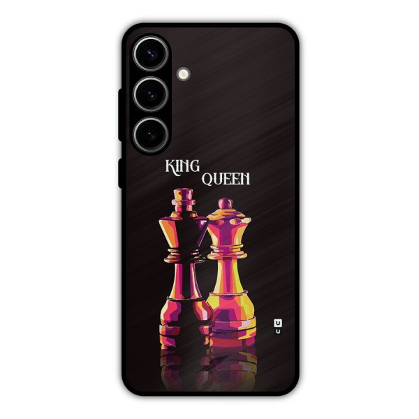 King Queen Metal Back Case for Galaxy S24 Plus