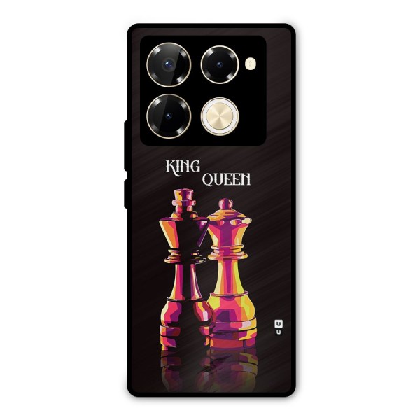 King Queen Metal Back Case for Infinix Note 40 Pro Plus