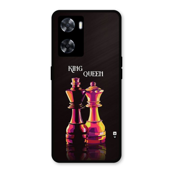 King Queen Metal Back Case for Oppo A57 2022