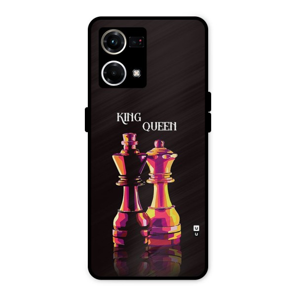 King Queen Metal Back Case for Oppo F21s Pro 4G
