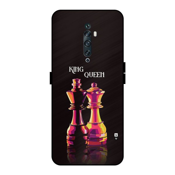 King Queen Metal Back Case for Oppo Reno2 F