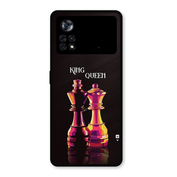 King Queen Metal Back Case for Poco X4 Pro 5G