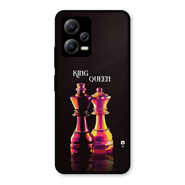 King Queen Metal Back Case for Poco X5