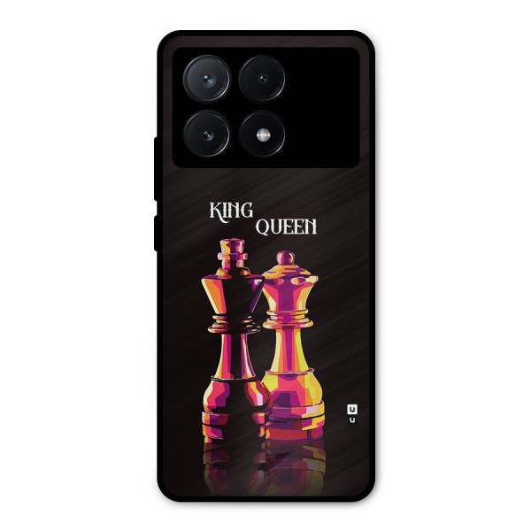 King Queen Metal Back Case for Poco X6 Pro
