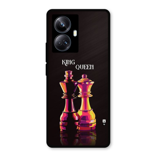 King Queen Metal Back Case for Realme 10 Pro Plus