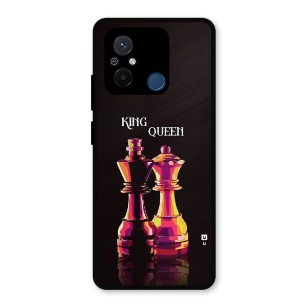 King Queen Metal Back Case for Redmi 12C