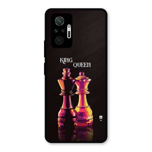 King Queen Metal Back Case for Redmi Note 10 Pro