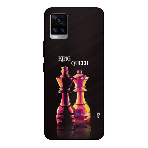 King Queen Metal Back Case for Vivo V20
