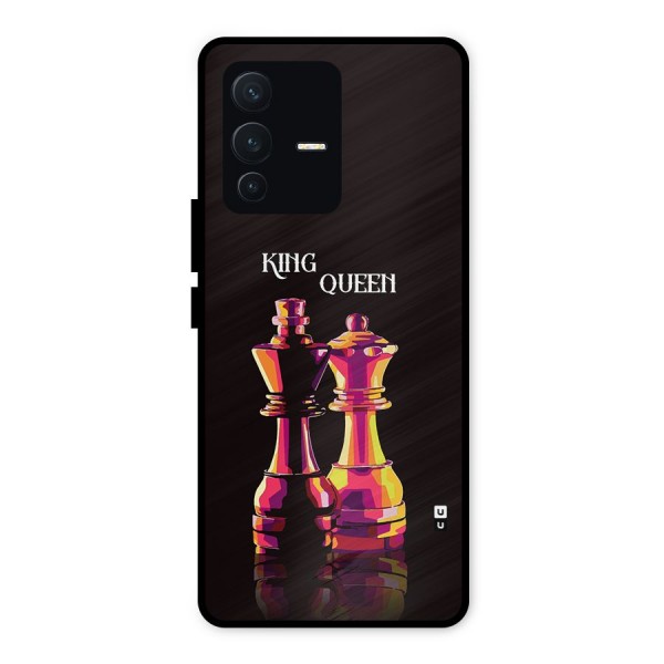 King Queen Metal Back Case for Vivo V23 5G