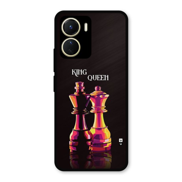 King Queen Metal Back Case for Vivo Y16