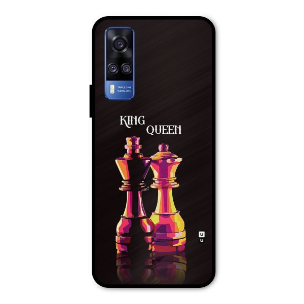 King Queen Metal Back Case for Vivo Y31
