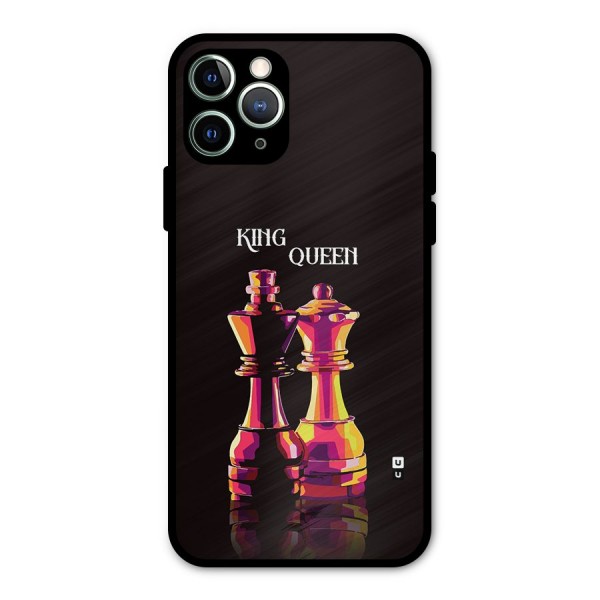 King Queen Metal Back Case for iPhone 11 Pro Max
