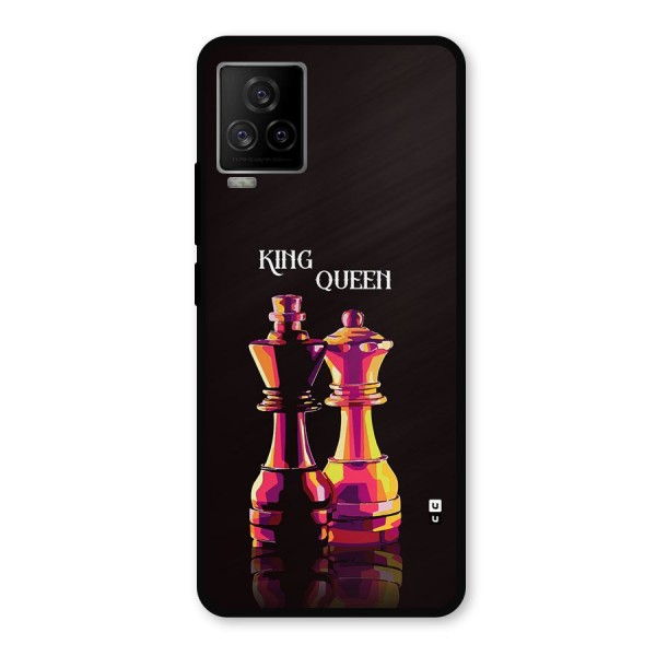 King Queen Metal Back Case for iQOO 7 Legend 5G
