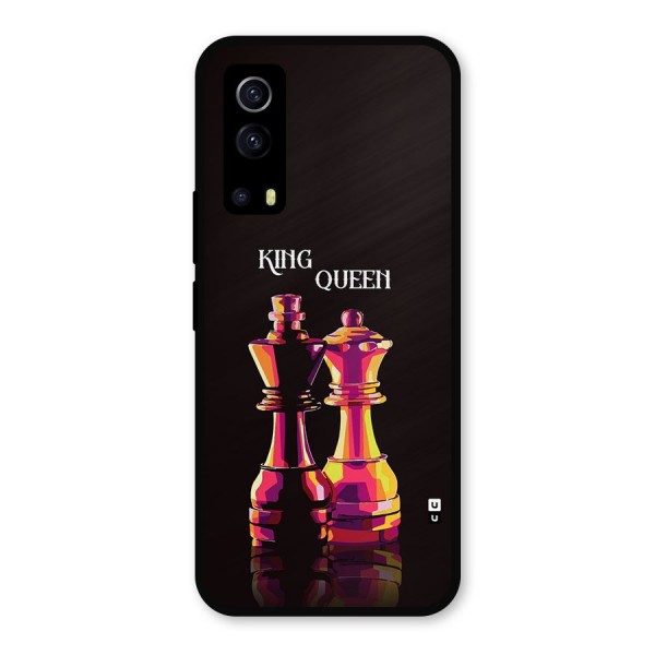 King Queen Metal Back Case for iQOO Z3