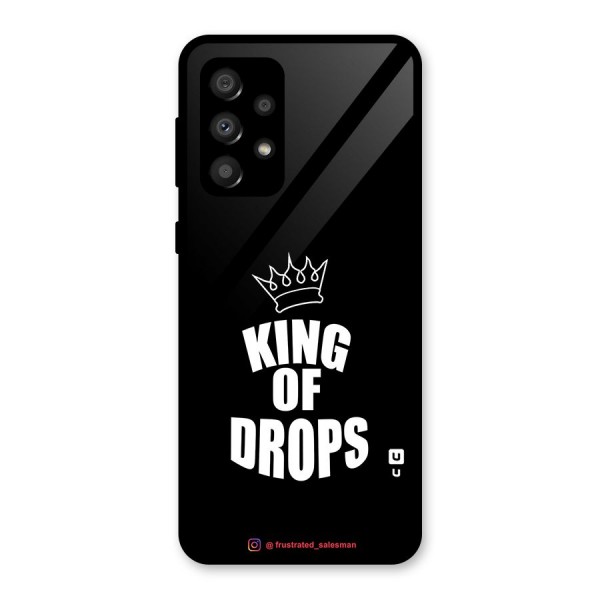King of Drops Black Glass Back Case for Galaxy A32