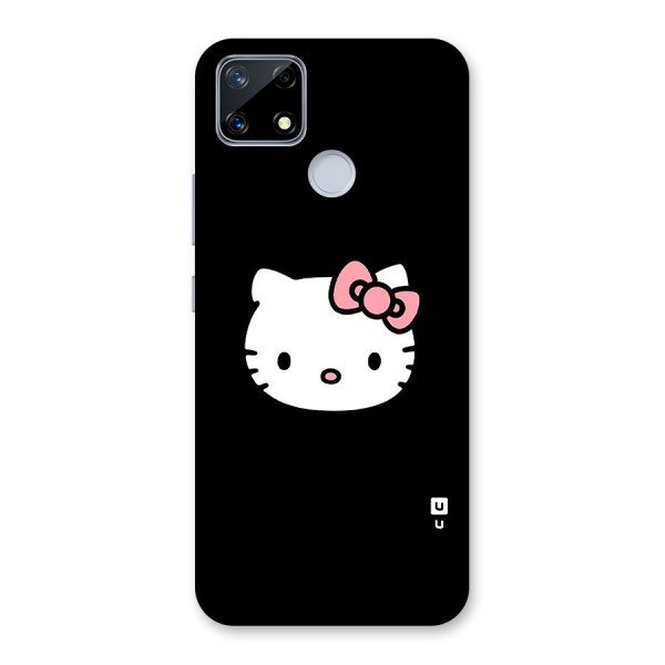 Kitty Cute Glass Back Case for Realme Narzo 20
