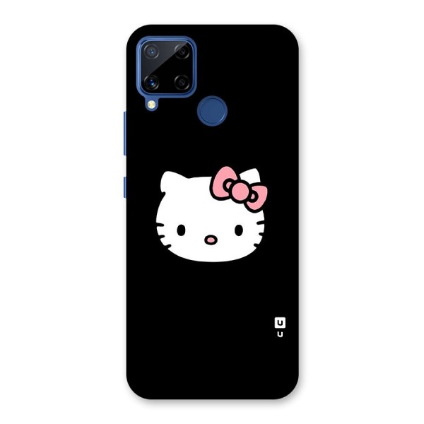 Kitty Cute Glass Back Case for Realme Narzo 30A