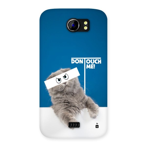 Kitty Dont Touch Back Case for Canvas 2 A110