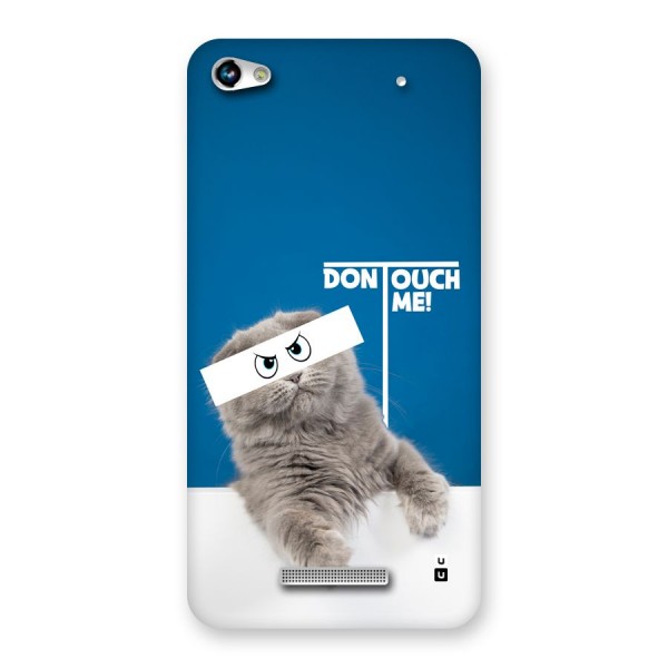 Kitty Dont Touch Back Case for Canvas Hue 2 A316