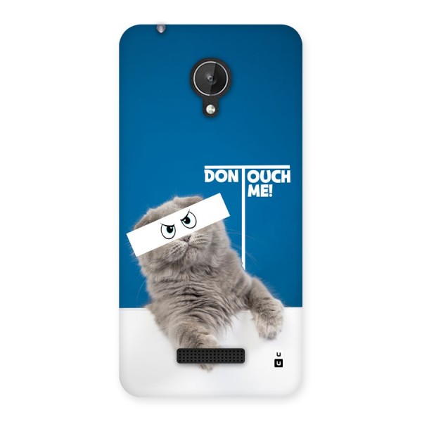 Kitty Dont Touch Back Case for Canvas Spark Q380