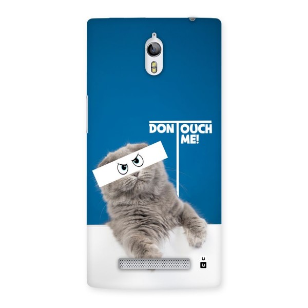 Kitty Dont Touch Back Case for Oppo Find 7