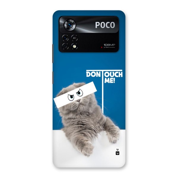 Kitty Dont Touch Back Case for Poco X4 Pro 5G