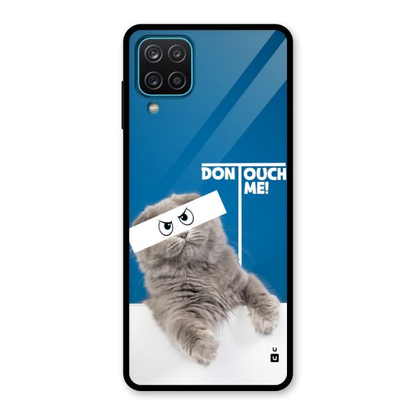 Kitty Dont Touch Glass Back Case for Galaxy A12