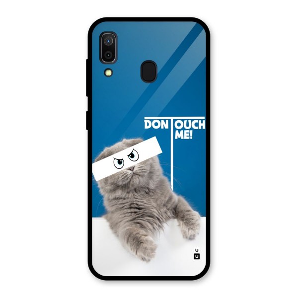 Kitty Dont Touch Glass Back Case for Galaxy A30