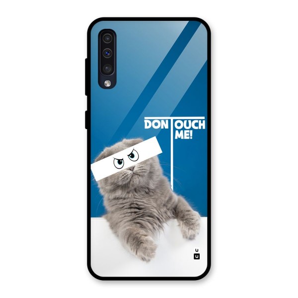 Kitty Dont Touch Glass Back Case for Galaxy A30s