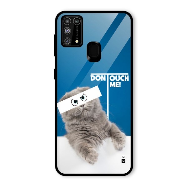 Kitty Dont Touch Glass Back Case for Galaxy F41