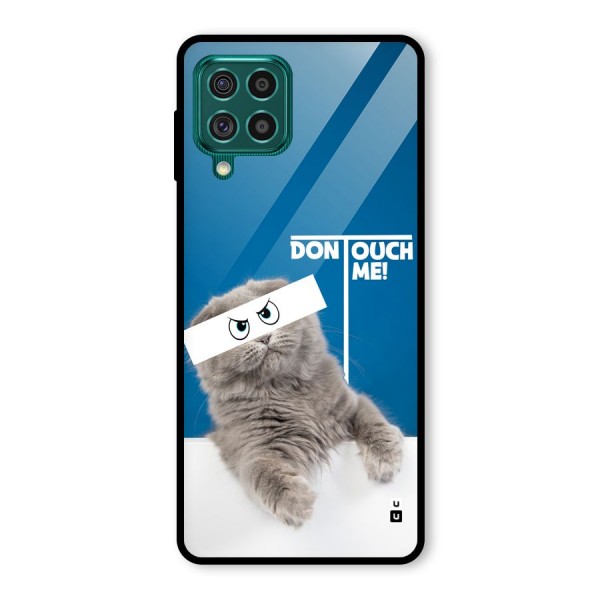 Kitty Dont Touch Glass Back Case for Galaxy F62