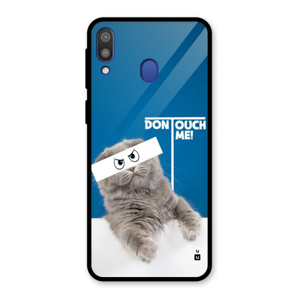 Kitty Dont Touch Glass Back Case for Galaxy M20