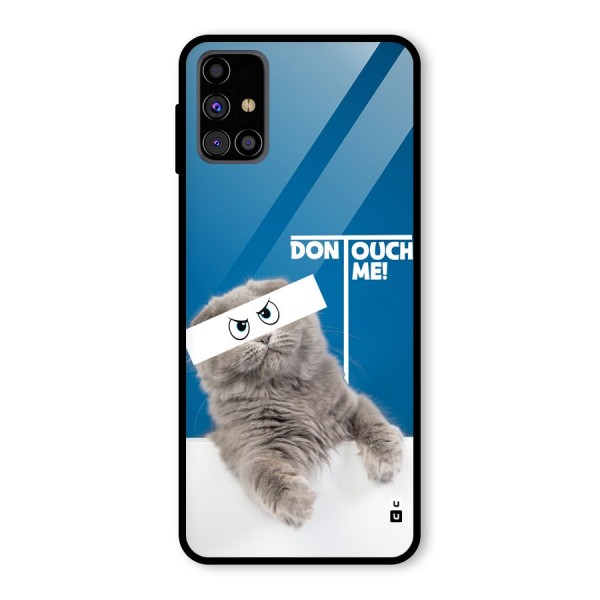 Kitty Dont Touch Glass Back Case for Galaxy M31s