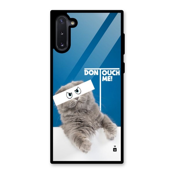 Kitty Dont Touch Glass Back Case for Galaxy Note 10
