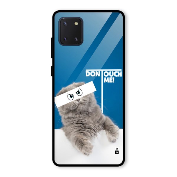 Kitty Dont Touch Glass Back Case for Galaxy Note 10 Lite