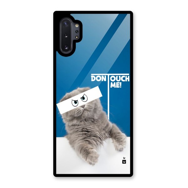 Kitty Dont Touch Glass Back Case for Galaxy Note 10 Plus