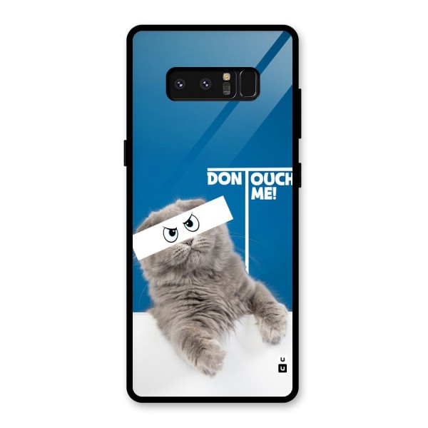 Kitty Dont Touch Glass Back Case for Galaxy Note 8