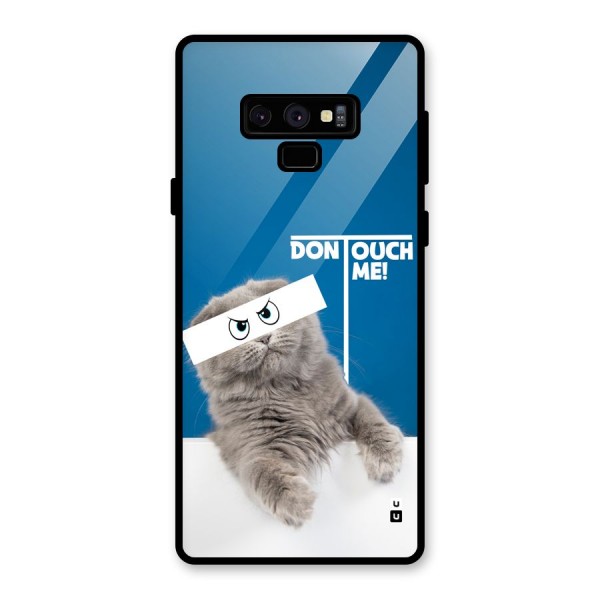Kitty Dont Touch Glass Back Case for Galaxy Note 9
