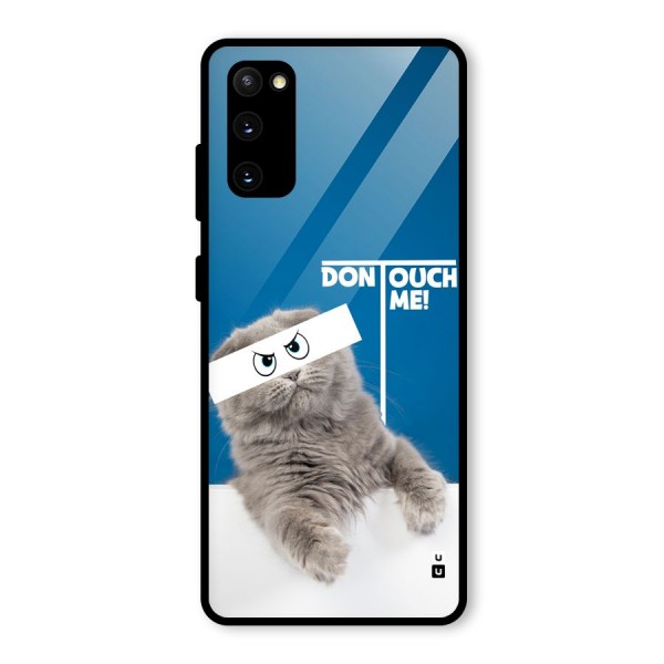 Kitty Dont Touch Glass Back Case for Galaxy S20 FE 5G