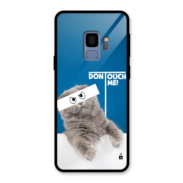 Kitty Dont Touch Glass Back Case for Galaxy S9