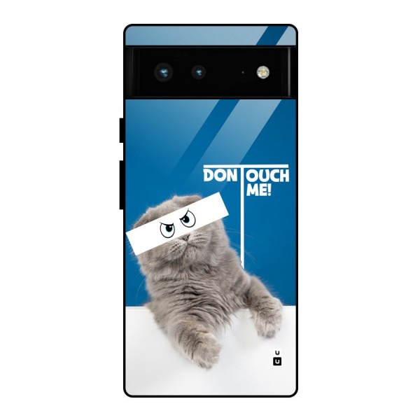 Kitty Dont Touch Glass Back Case for Google Pixel 6