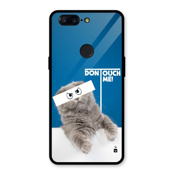 Kitty Dont Touch Glass Back Case for OnePlus 5T